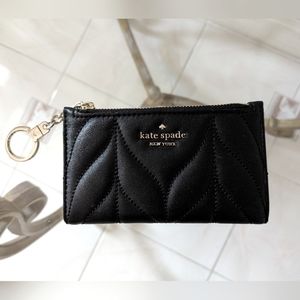 Kate Spade Small Black Leather Wallet NWT